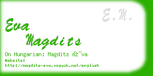 eva magdits business card